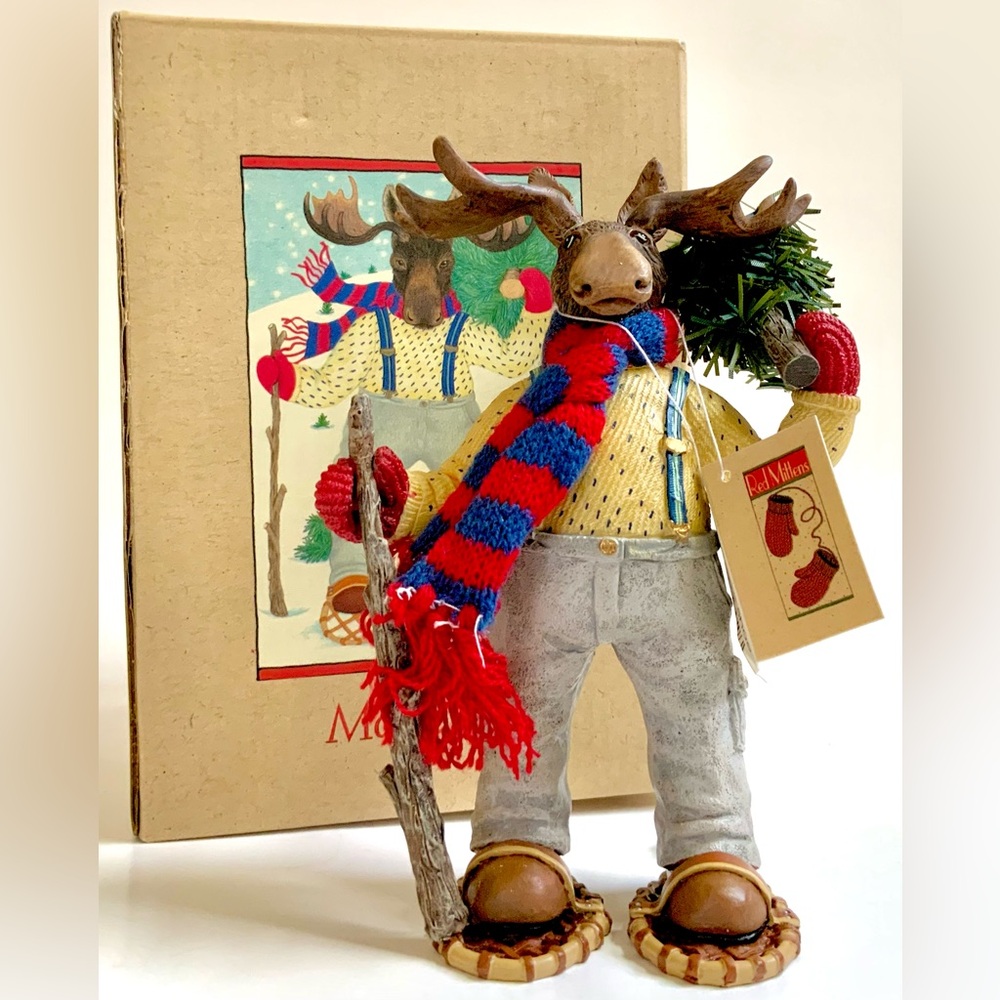 Paris Bottman Design Moose Figurine - Moose Shoes NIB